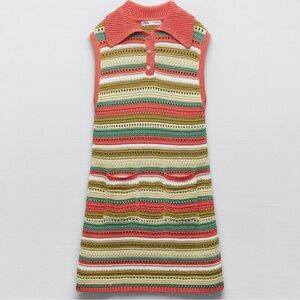 Zara Crochet Mini Dress